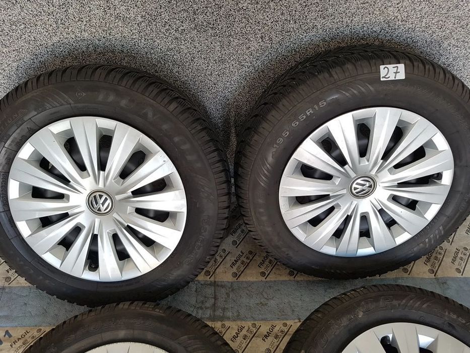 koła zimowe kołpaki 195/65r15 vw touran caddy jetta skoda octavia audi