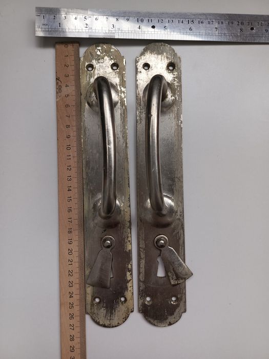 Ручки дверные стальные 27 см