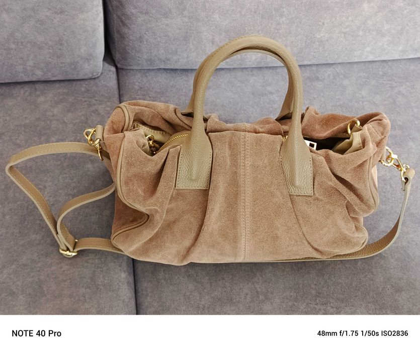 Skórzana torebka damska