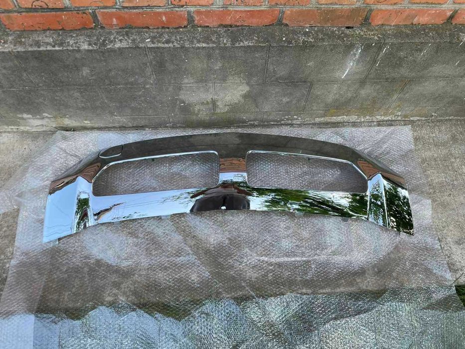 Хром накладка переднього бампера Mercedes ML W166 11-15 Рамка