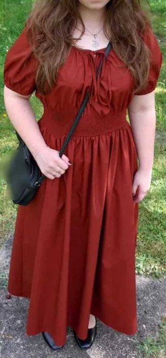 Bufki Sukienka wyjście komers studniówka bal maturalny ruda gumka M 38