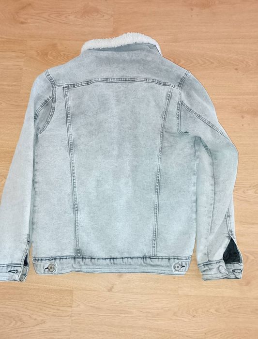 Куртка джинсова ,тепла, на хутрі, чоловіча . Піджак джинсовий .