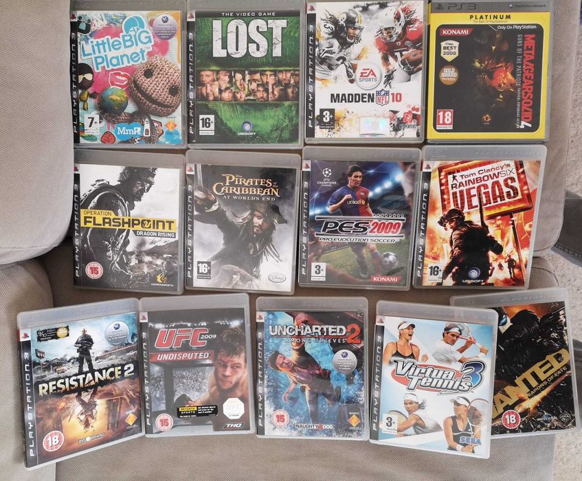 25 jogos para PS3 (Preços na descrição)