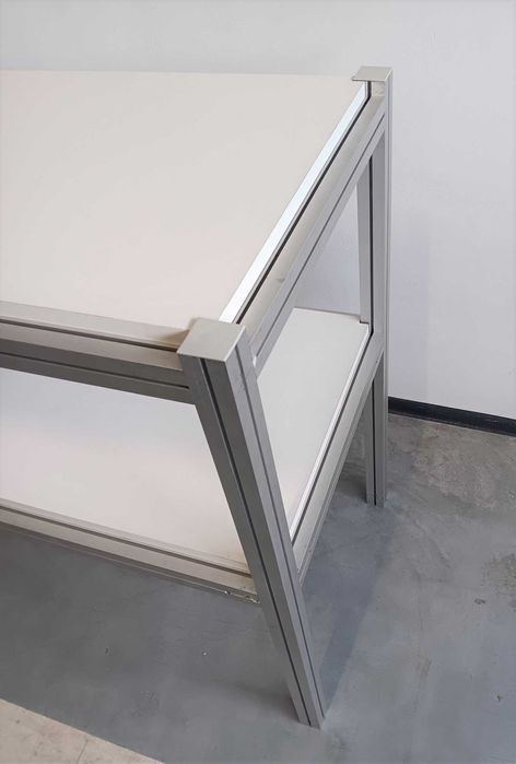 Lada regał ława z profili aluminiowych 95 X 103 X 54