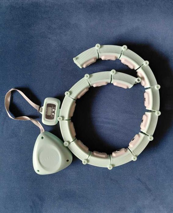 hhm14 hula hop z magnesami i obciążnikiem + licznik hms miętowy