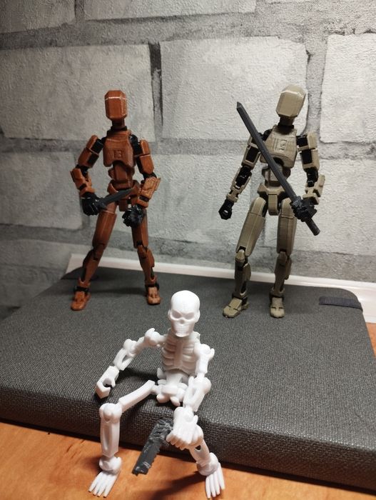 Конструктор, робот шарнірний Dummy 13 робо-пес іграшка, брелок