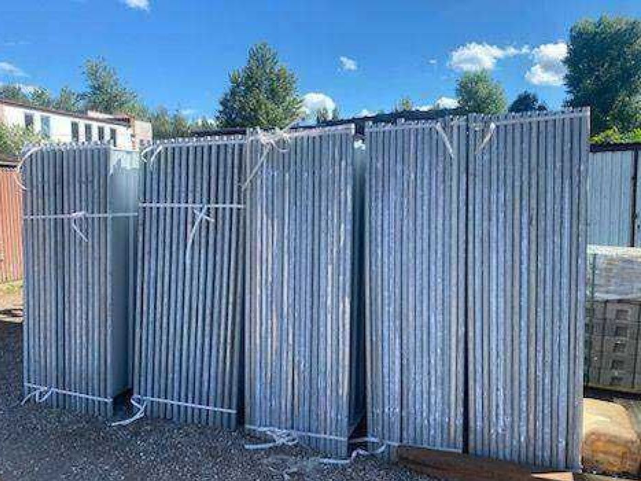 Ogrodzenie budowlane  pełne- ocynk - Poznań i okolica