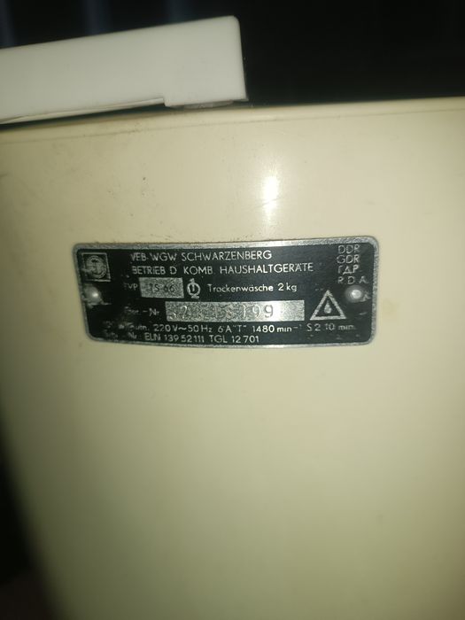 Wirówka DDR Schwarnzeberg