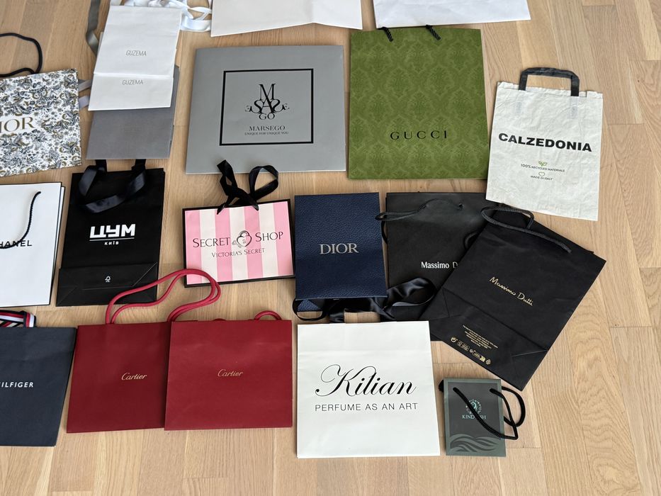 Подарункові пакети dior chanel cartier guess gucci armani tommy guzema