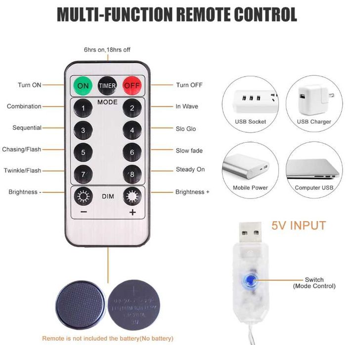 Kurtyna  świetlna - 3m x 1m biały zimny