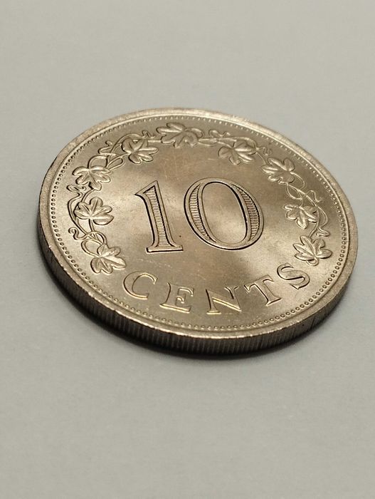 Sprzedam monetę Malta 10 centów 1972r. idealny stan z pięknym blaskiem