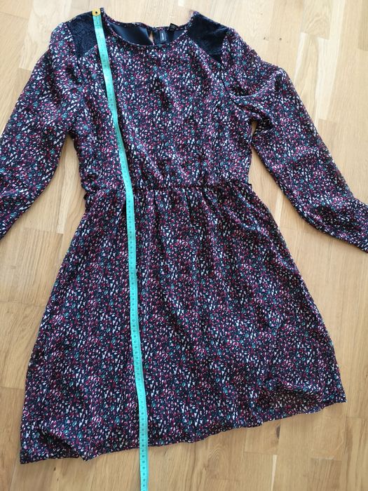 Sukienka zwiewna/długi rękaw /Vero Moda S /nowa