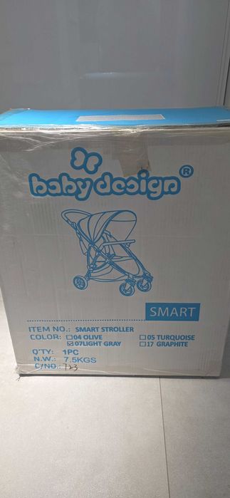 Wózek Spacerowy Baby Design Smart 07 Gray