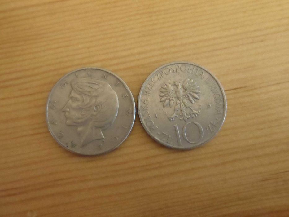 Moneta 10 złotych Adam Mickiewicz 1975, 1976