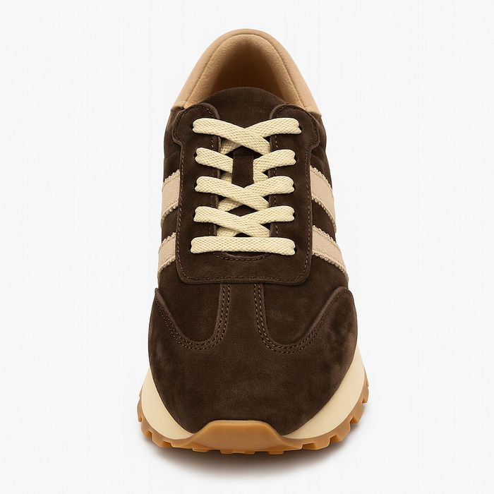 Sneakersy Retro Coffee & Beige 37