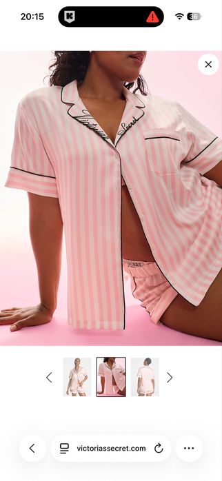Піжама Victorias Secret сатинова у смужку нова