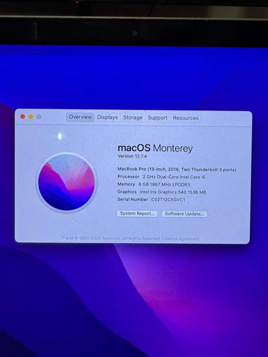 MacBook Pro 13” i5 8GB 256GB