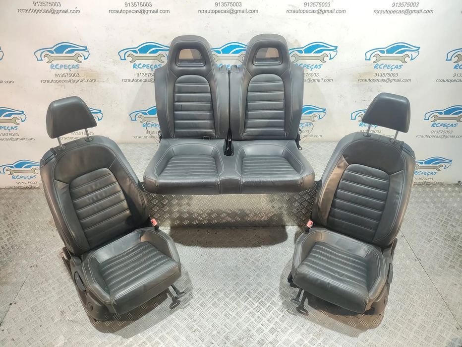 Conjunto Bancos Pele VW Volkswagen Scirocco III 3 Elétricos