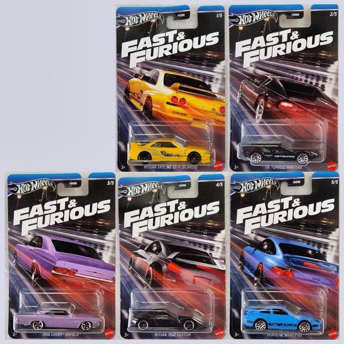 Hot Wheels машинки спецсерія Fast&Furious - Форсаж
