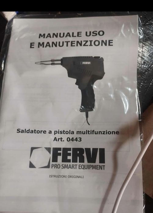 Fervi 443 - Lutownica wielofunkcyjna 200 W, niebiesko-czarna