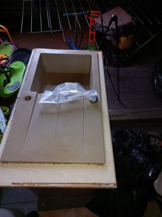 Zlew granitowy  szafka pod  zlew