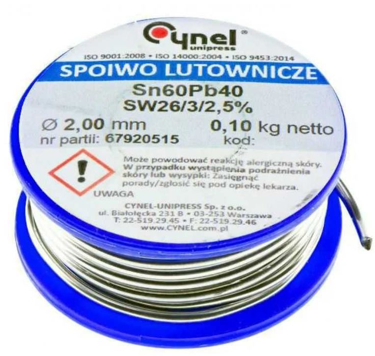 Мягкий припой Cynel Sn60Pb40