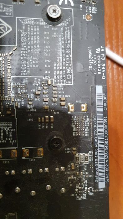 Продам відокарту msi 1060 gtx aero 3g