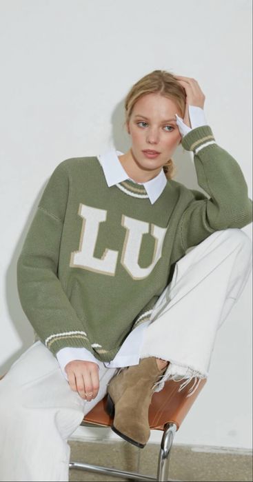 Зелений світшот "LU"