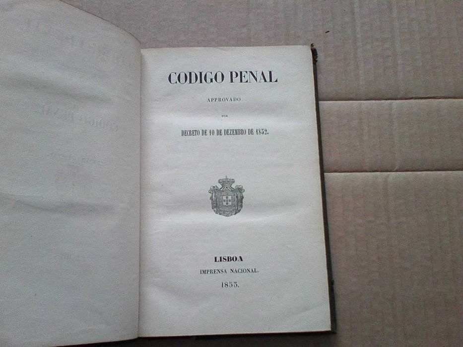 Código Penal 1855 - Approvado por Decreto de 1852