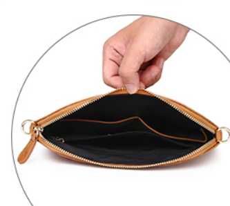 Aphison Torebka crossbody z długim paskiem żółta