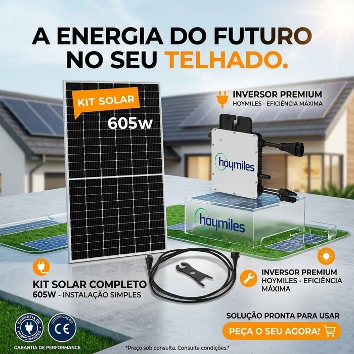 Kit solar de autoconsumo de 605w