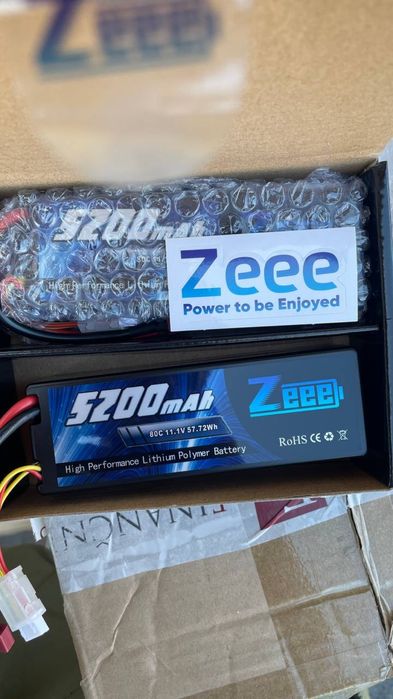 Комплект з 2шт.Zeee 11.1V 5200mAh 3S 80C LiPo (2 шт.)