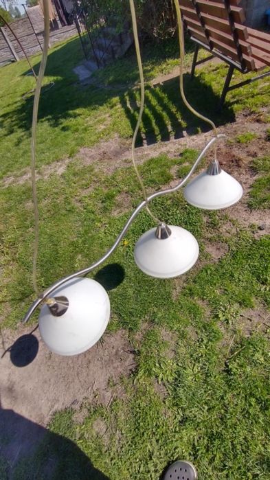 Lampa biała nad stół