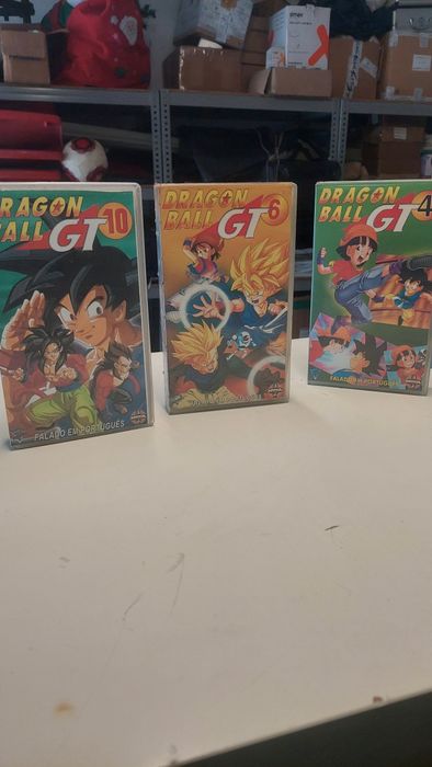 Dragon Ball GT – VHS Originais Falados em Português (Vol. 4, 6 e 10)