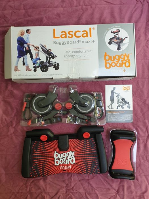 Nieużywana Dostawka z siedziskiem Lascal Maxi Plus do każdego wózka
