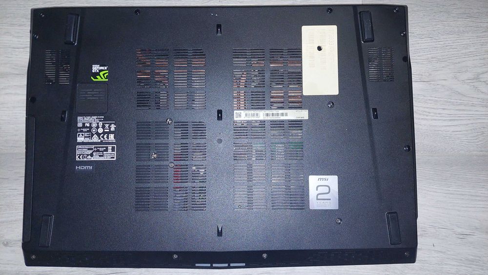 MSI GP72 7RD i7-7700HQ GTX1050 16GB ram ssd 500GB+1TB  WiFi6 17'' BOX