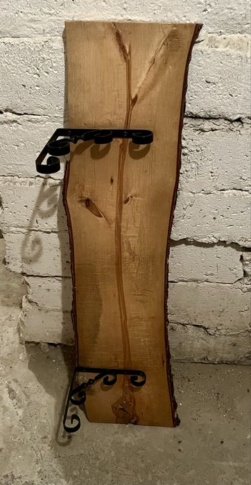 Półki z drewna loft