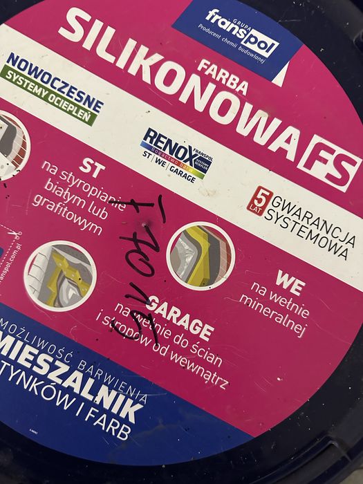Farba silikonowa F7015, tynk silikonowy F7015