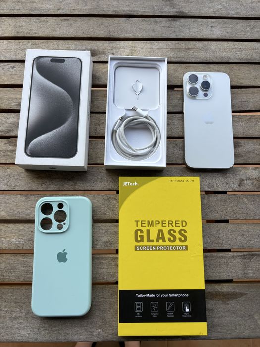 iPhone 15 Pro - 128GB | White Titanium | Como Novo