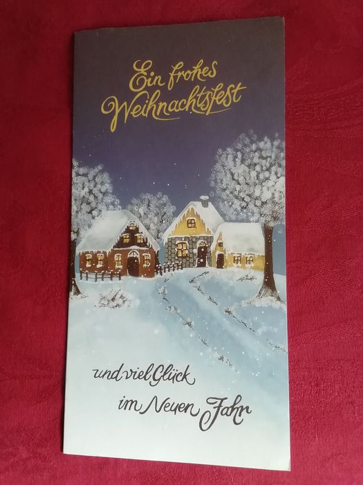 Postal de Natal, alemão