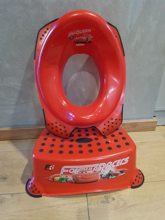 Podkładka na toaletę i podnóżek Zygzak McQeen