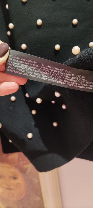 Camisola preta Zara tamanho M