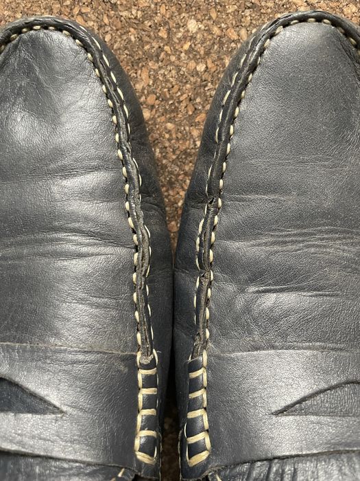 Sapatos pele azul marinho Morgan Smith