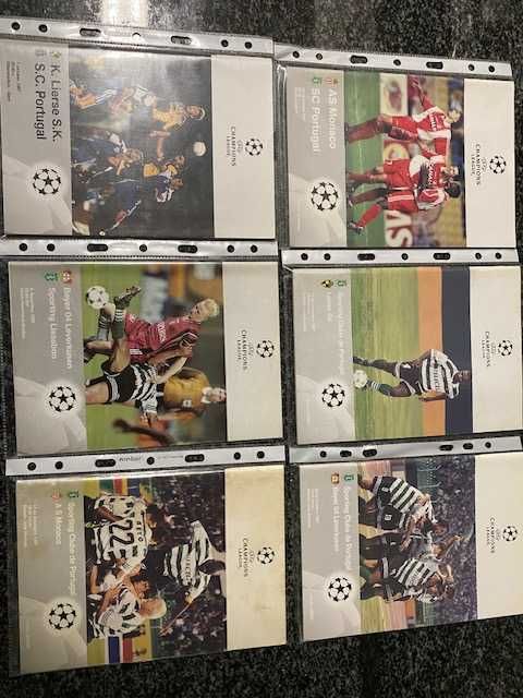 Coleção de Programas de Jogo Sporting CP (Anos 90) – Taça UEFA e Liga dos Campeões