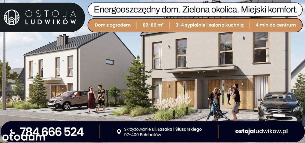 Ostoja Ludwików – dom w cenie mieszkania - 82 mkw z ogrodem