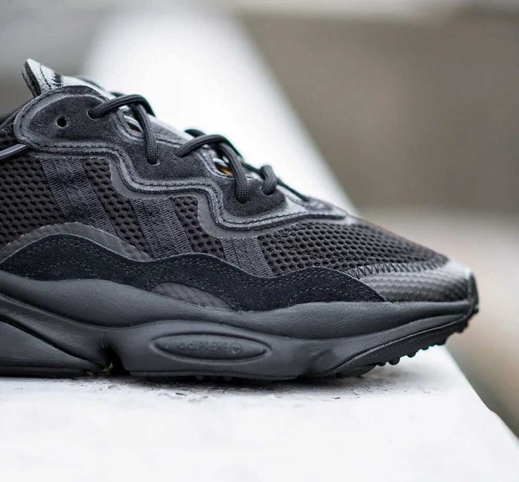 ‼️Останній 41/43/44 Розмір‼️Кроссовки Мужские Adidas Ozweego Triple Black/Чоловічі Кросівки Адідас Озвіго/Кроссовки адидас Озвиго