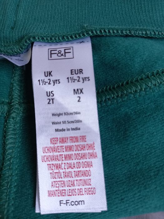 NOWE spodnie dresowe dresy ff f&f tesco 92 metka miś misiu misie