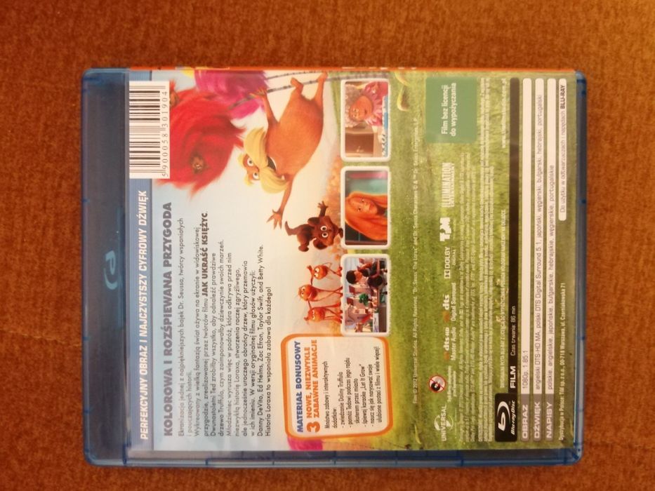 Bluray "Lorax" PL