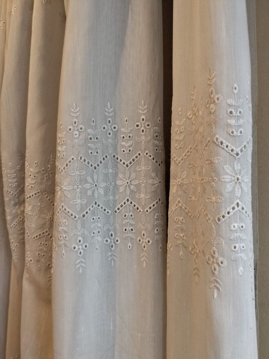 Cortinas de Linho + Sanefas de Madeira Cumaru Brasil (Ler Descrição)