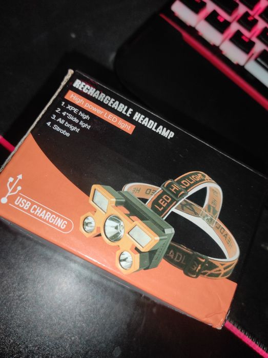 Lampka na głowę, robocza, turystyczna XPE HIGH